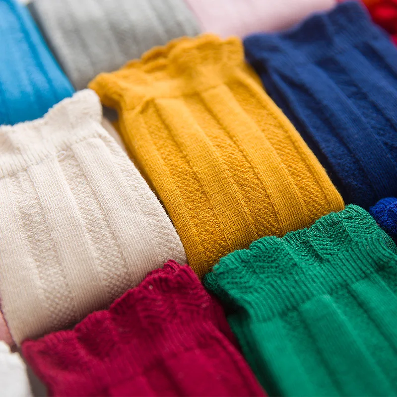 Baby Sock Oximeter - Nowa wiosna jesień dziewczynek bawełniane podkolanówki