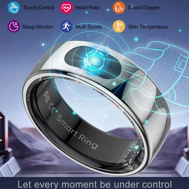 Temperature Ring Skin - Inteligentny pierścień z etui ładującym do