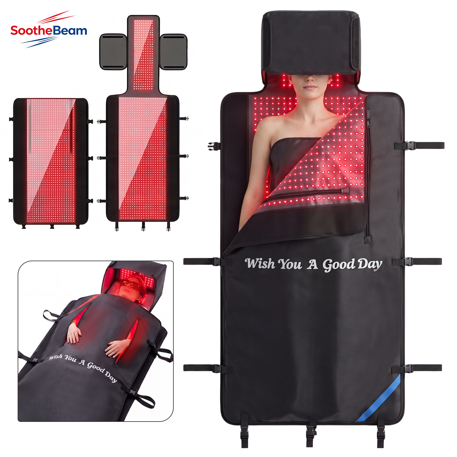 Galvanic Skin Sensor - Mata do terapii światłem czerwonym 2880LED