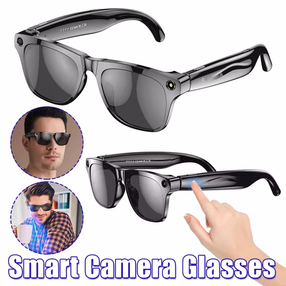 Smart Glasses Lens - Inteligentne okulary Kamera AI HD Noszona