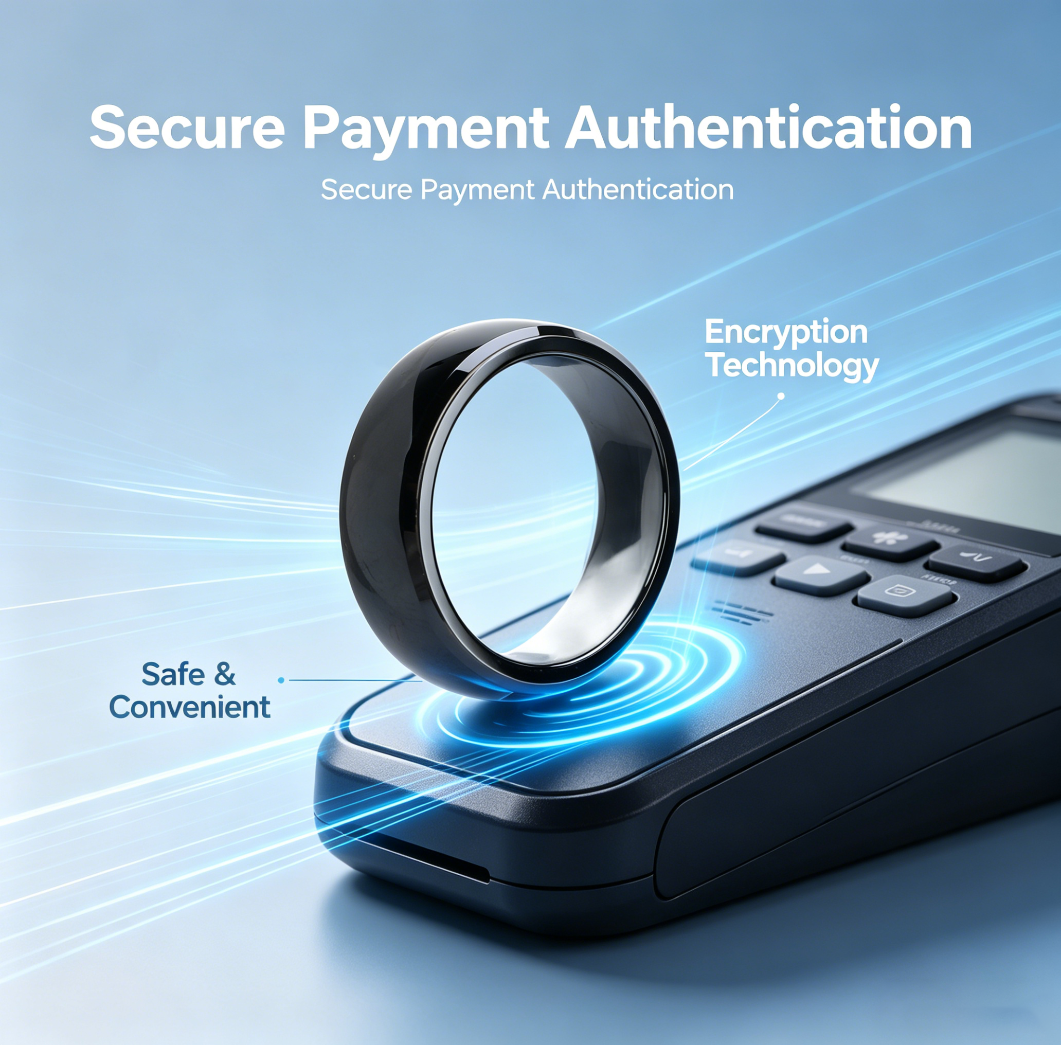 Smart Ring Nfc Pay - Inteligentny pierścień NFC z pełną ceramiczną