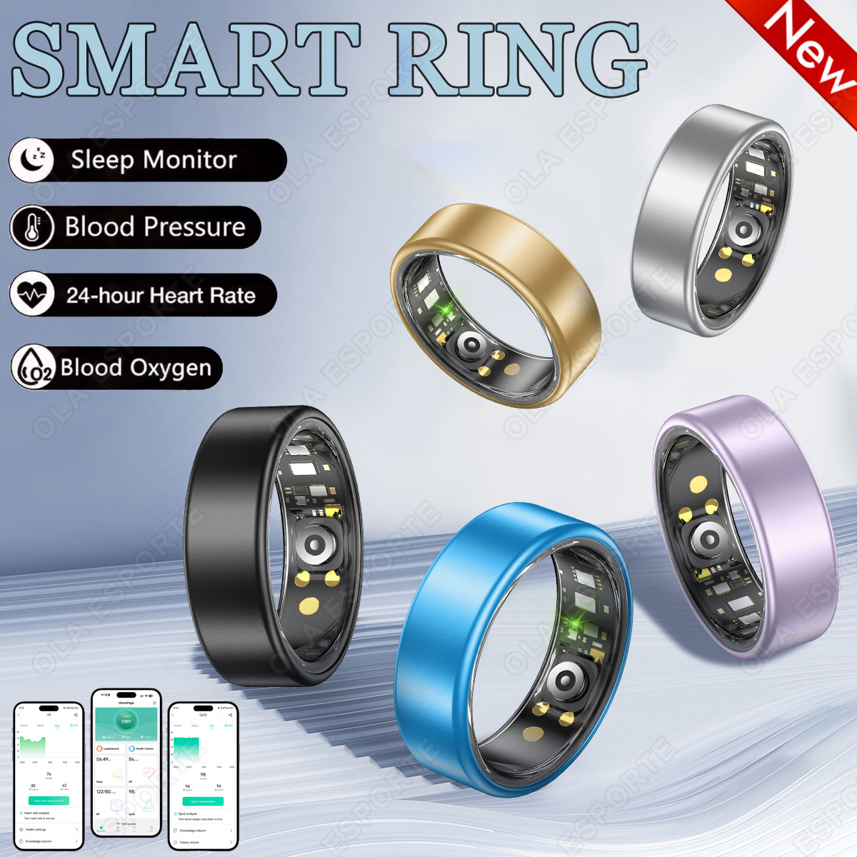 Temperature Ring Skin - Nowy inteligentny pierścień R09 dla kobiet