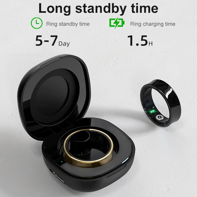 Temperature Ring Skin - Inteligentny Pierścień Męski Damski z Etui