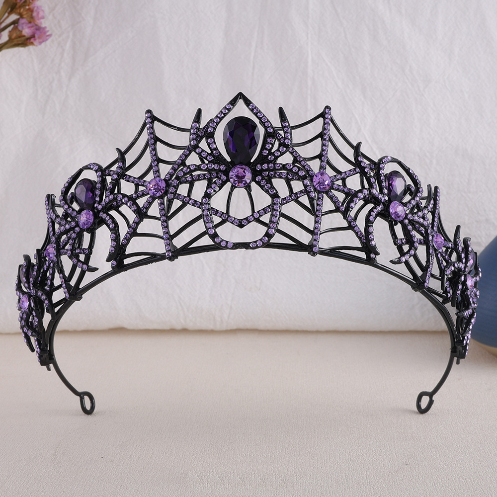Meditation Headband Eeg - Modny Halloween pająk kryształowa tiara ślubna