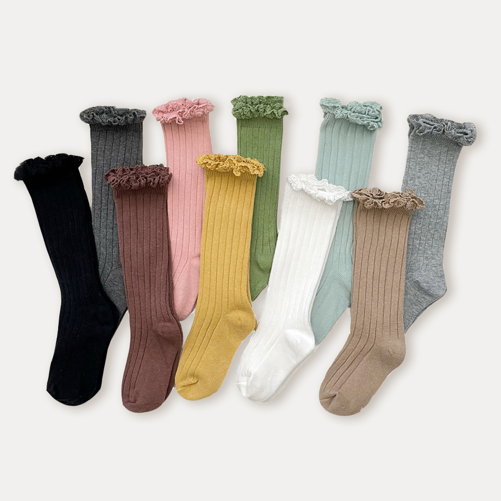 Baby Sock Oximeter - Dziecięce podkolanówki Dziewczynki Maluchy Długie miękkie
