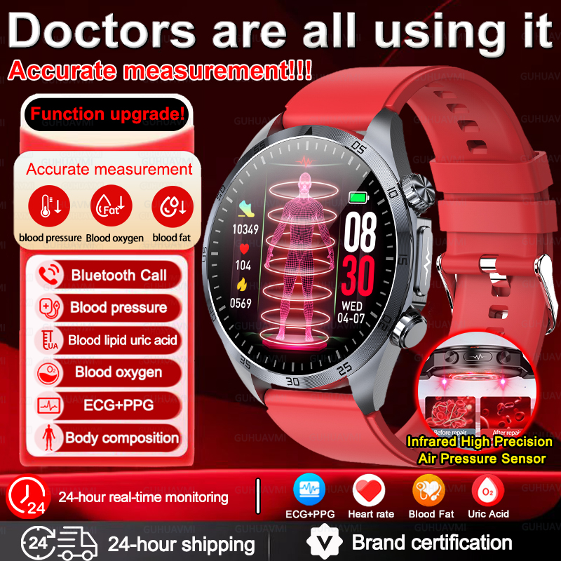 Fall Detection Watch - Smartwatch dla mężczyzn 2026 z funkcją