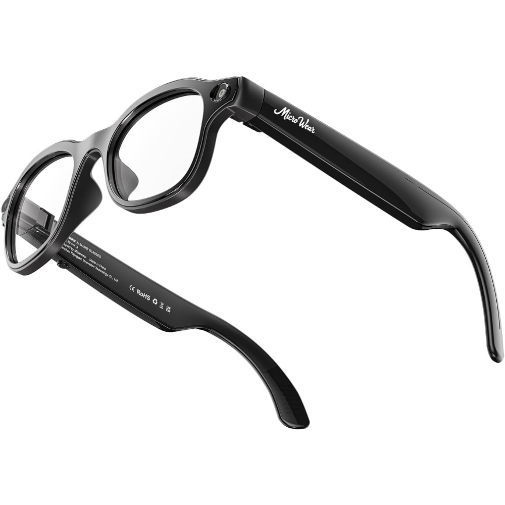 Smart Glasses Lens - Inteligentne okulary: 13MP, bezprzewodowe ładowanie, asystent