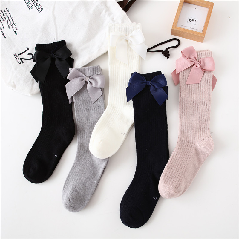 Baby Sock Oximeter - Skarpetki dziecięce dla dziewczynek z kokardkami