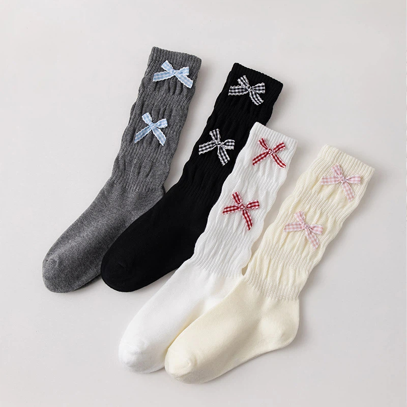Baby Sock Oximeter - Długie skarpetki dla dziewczynek, wiosenno-jesienne, bawełniane,