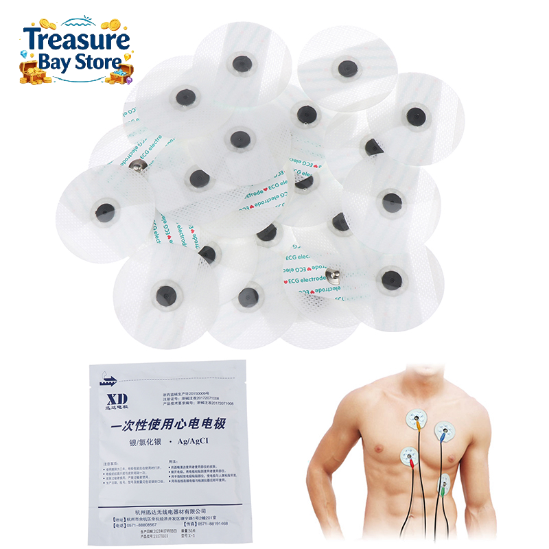 Ecg Patch Monitor - 50 szt. elektrod EKG, jednorazowe elektrody,