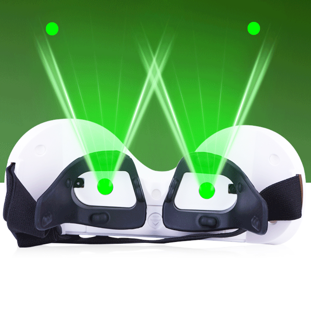 Light Therapy Glasses - EMS bezprzewodowe 3D zielone urządzenie do
