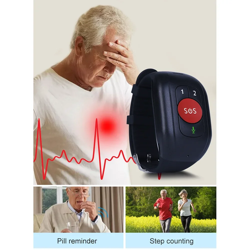Zegarek SOS 4G LTE dla senioró – Fall Detection Watch recenzja i cena