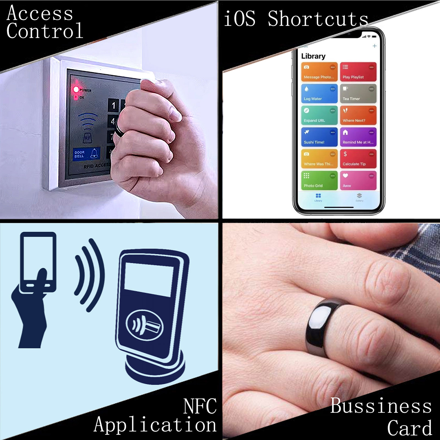 Ntag215 Czarny ceramiczny inte – Smart Ring Nfc Pay recenzja i cena