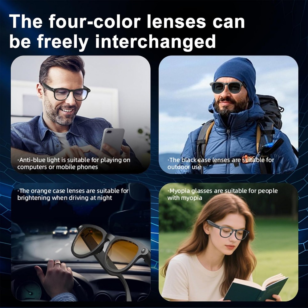Inteligentne okulary z kamerą  – Smart Glasses Lens recenzja i cena