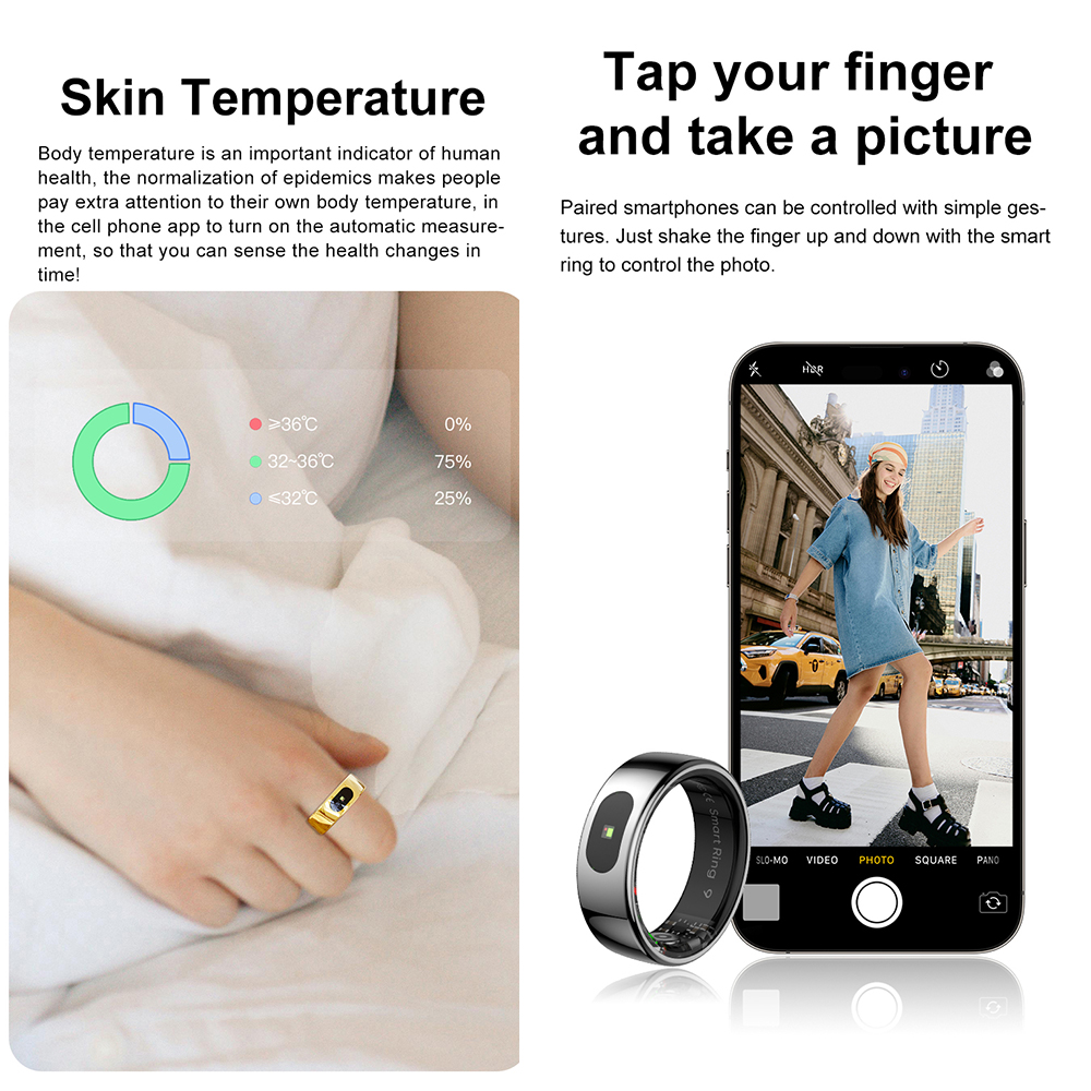 Inteligentny pierścień fitness – Temperature Ring Skin recenzja i cena