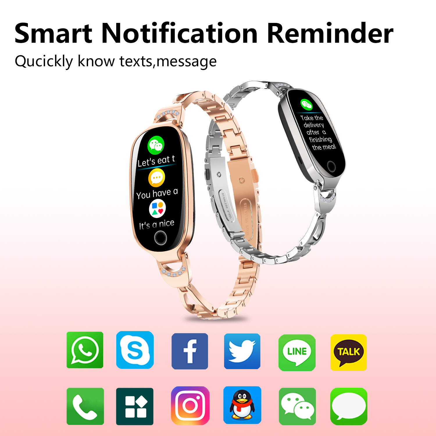 F81 Damski Smartwatch z Metalo – Breath Rate Monitor recenzja i cena