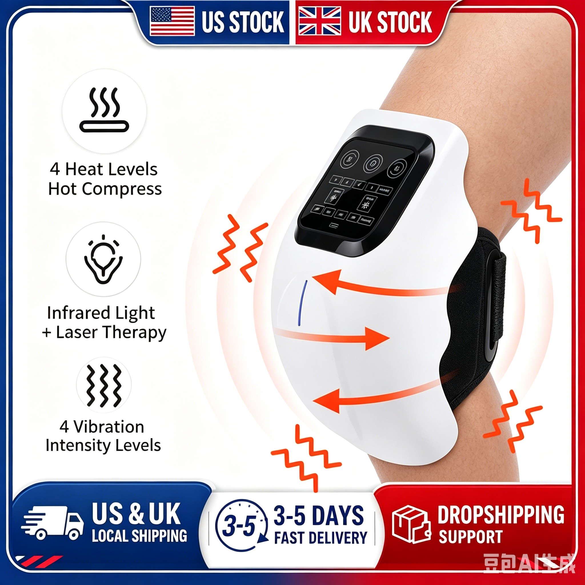 Masażer na kolana z podczerwie – Smart Knee Wrap recenzja i cena