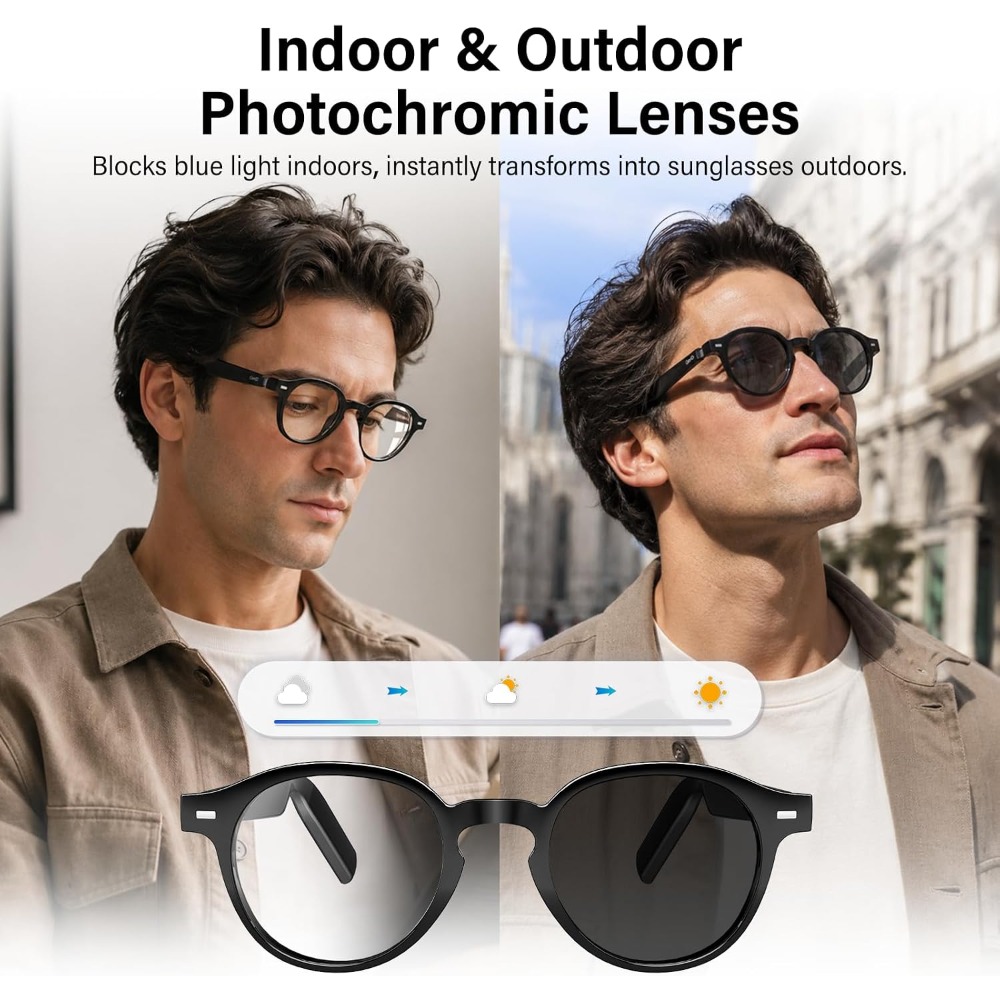 Inteligentne okulary AI z funk – Smart Glasses Lens recenzja i cena