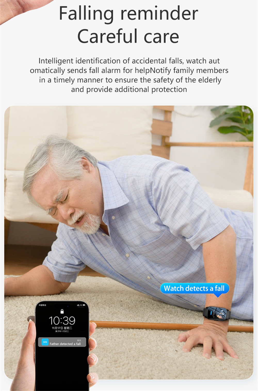 Inteligentny zegarek dla senio – Fall Detection Watch recenzja i cena