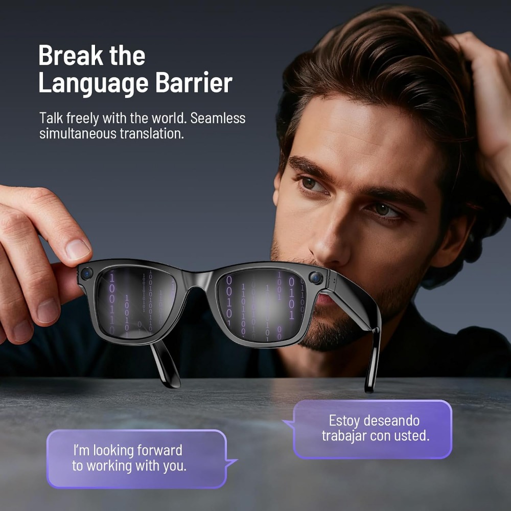 Inteligentne okulary z kamerą  – Smart Glasses Lens recenzja i cena