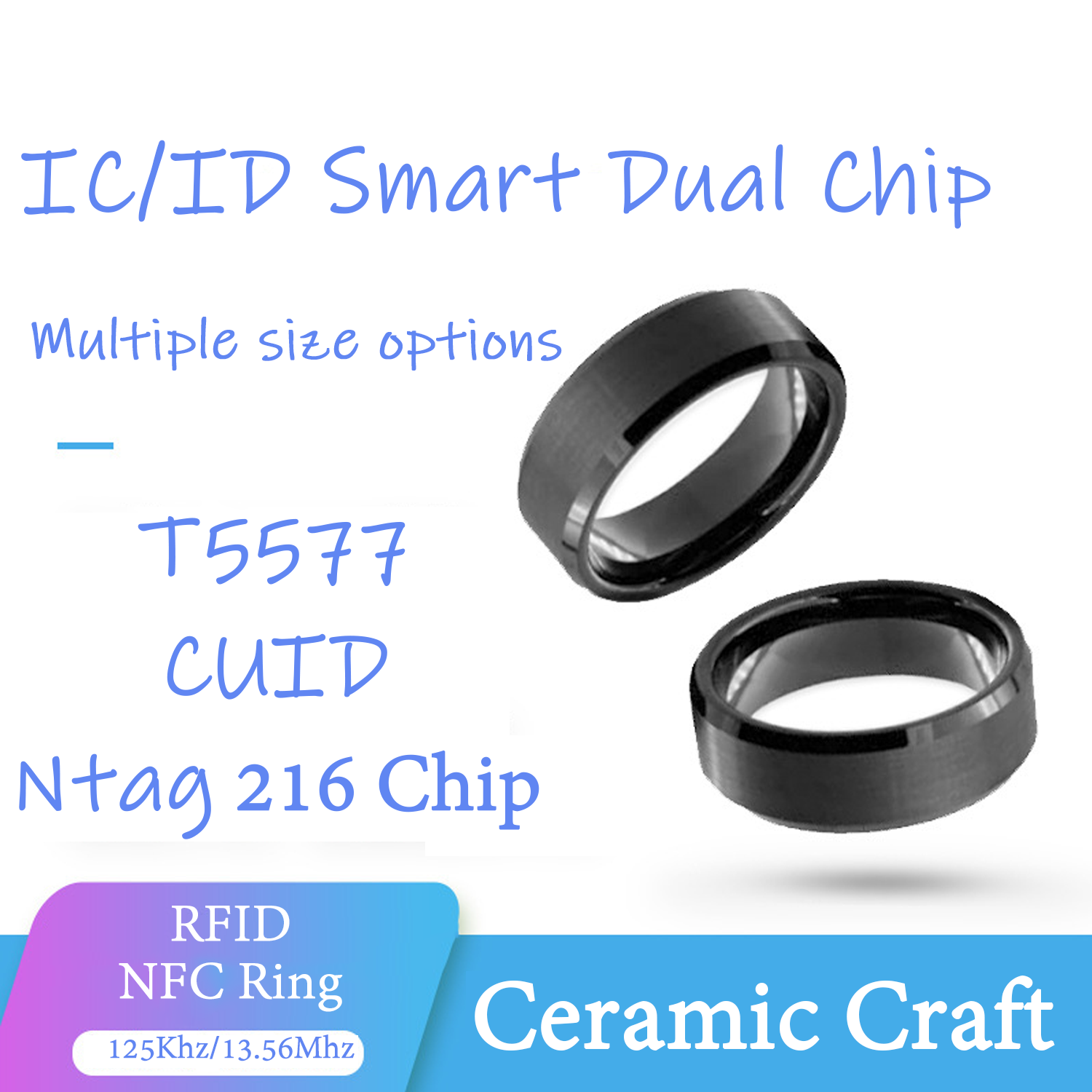 CUID T5577 Podwójny chip Clone – Smart Ring Nfc Pay recenzja i cena