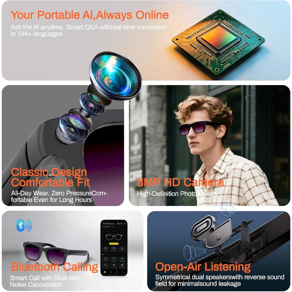 Okulary inteligentne z funkcją – Smart Glasses Lens recenzja i cena