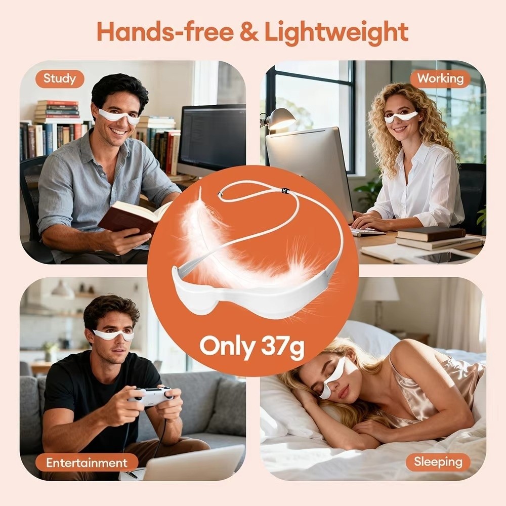Masażer do oczu 3D z terapią c – Light Therapy Glasses recenzja i cena