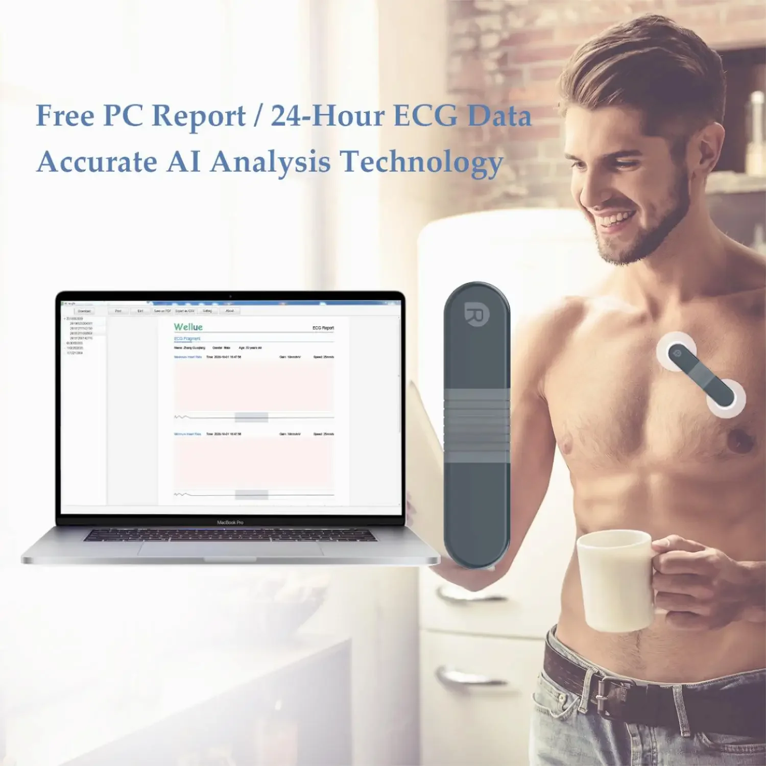Bezprzewodowy rejestrator Blue – Ecg Patch Monitor recenzja i cena